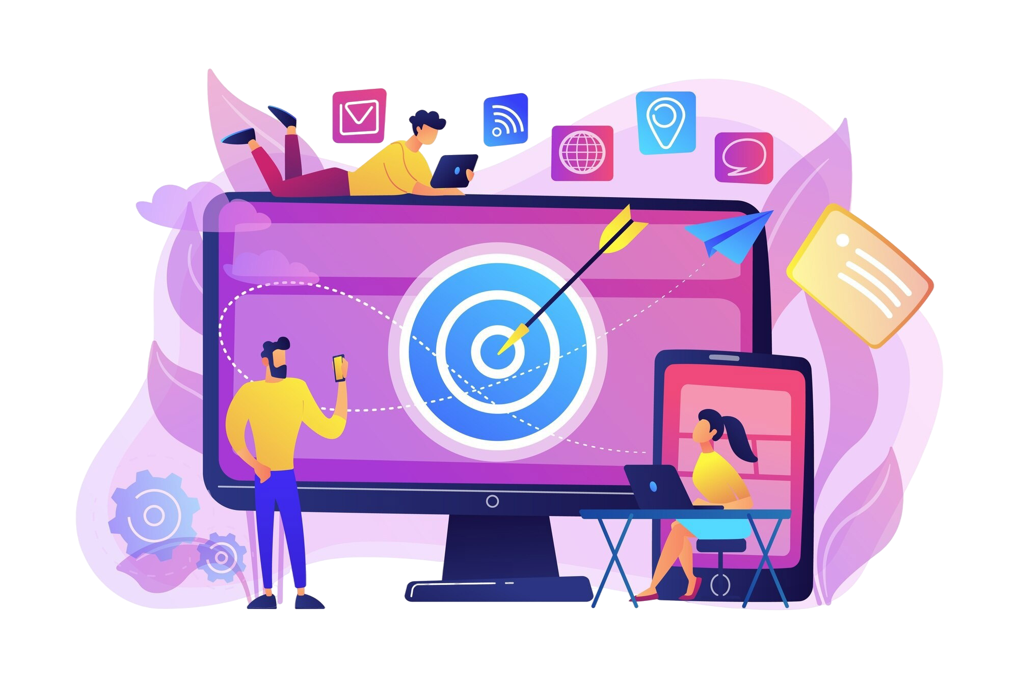 Static Web Illustration